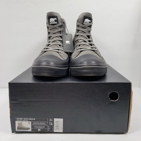 Sorel Cheyanne Metro II Men\'s Quarry Black Waterproof Boots US Size 14 NWT main image 8